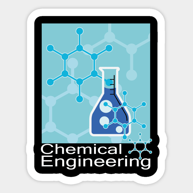 chemical engineering, chemistry engineer design Sticker by PrisDesign99